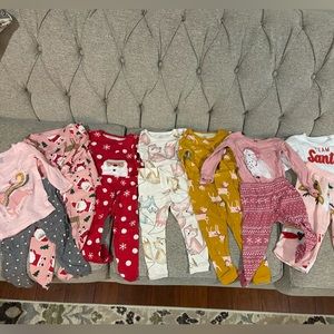 Baby Girl Fall / Winter 2 Piece Pajamas 12 months